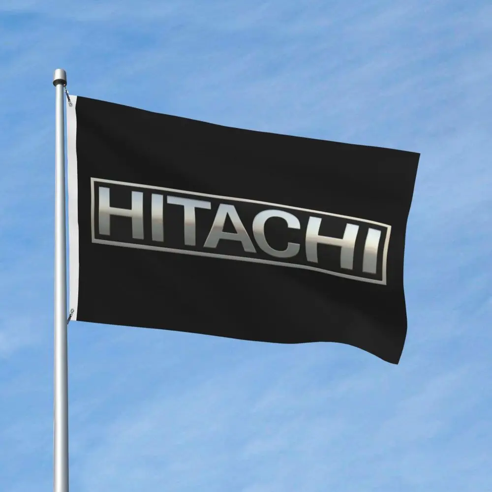 Фото НОВЫЙ Двусторонний баннер Hitachi, флаг Бризе, садовый флаг, декоративный флаг, баннер для вечеринки, 3x5 футов (90x150 см) №2