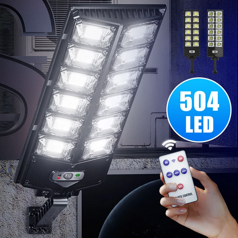 

[Flash Deal]990000LM LED Solar Street Light Commercial Dusk To Dawn Outdoor Road Wall Lamp[US Stock]