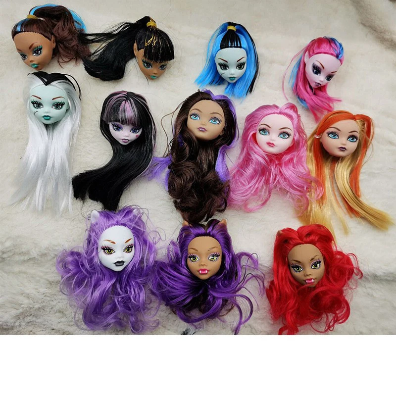 24cm Nude Doll Body + Head Toy To Fit Many Heads White Green Brown Monster Elf Girl Figure Multi-Joints Movable Toys