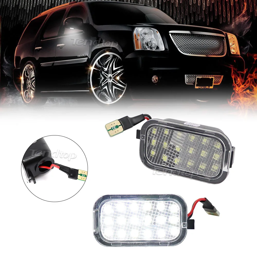 

LED Puddle Light For 2007-2014 Chevy Silverado 2500HD 3500HD Tahoe GMC Yukon Suburban 1500 Rearview Siganl Under Mirror Lamp