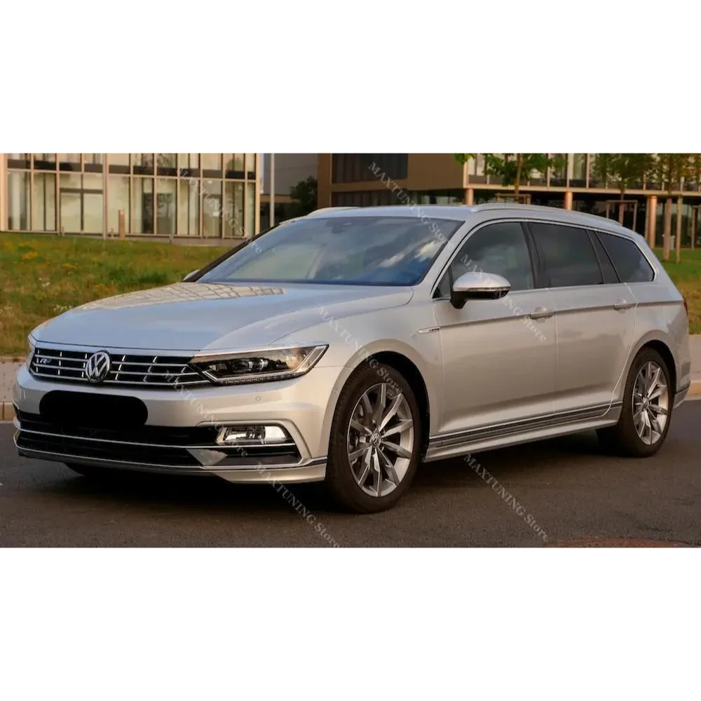 

Для Volkswagen Passat R-Line B8 2015-2019 (седан): сплиттер переднего бампера, диффузор, накладка на нижнюю часть бампера, обвес