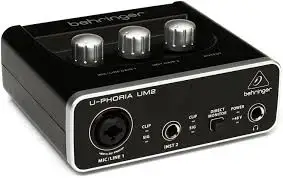 Аудио/Миди интерфейсы конверторы Behringer U-PHORIA UM2 Современный usb аудио интерфейс для
