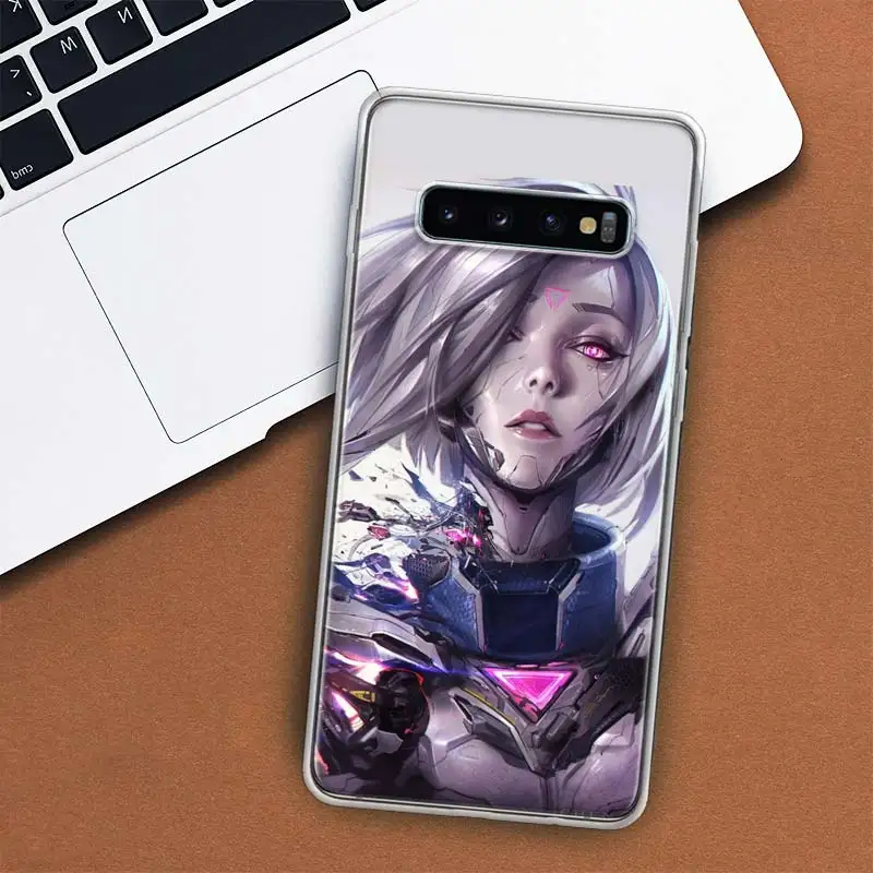 Лига героев игры Чехол для телефона Akali для Samsung Galaxy S10 Plus S20 FE S21 S22 S23 Ultra S10E S9 S8 + S6 S7 Edge Lite Shell Coque