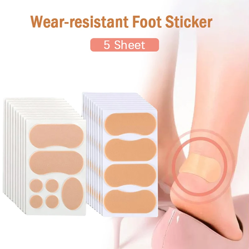 

1 Sheet Foot Patch Massage Shock Absorption Non-slip High Heel Wear-resistant Foot Sticker High-heeled Shoe Sticker Heel Sticker