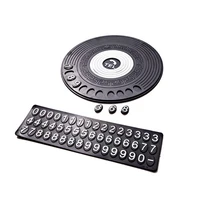 anti slip mat with car temporary parking plate for phone number