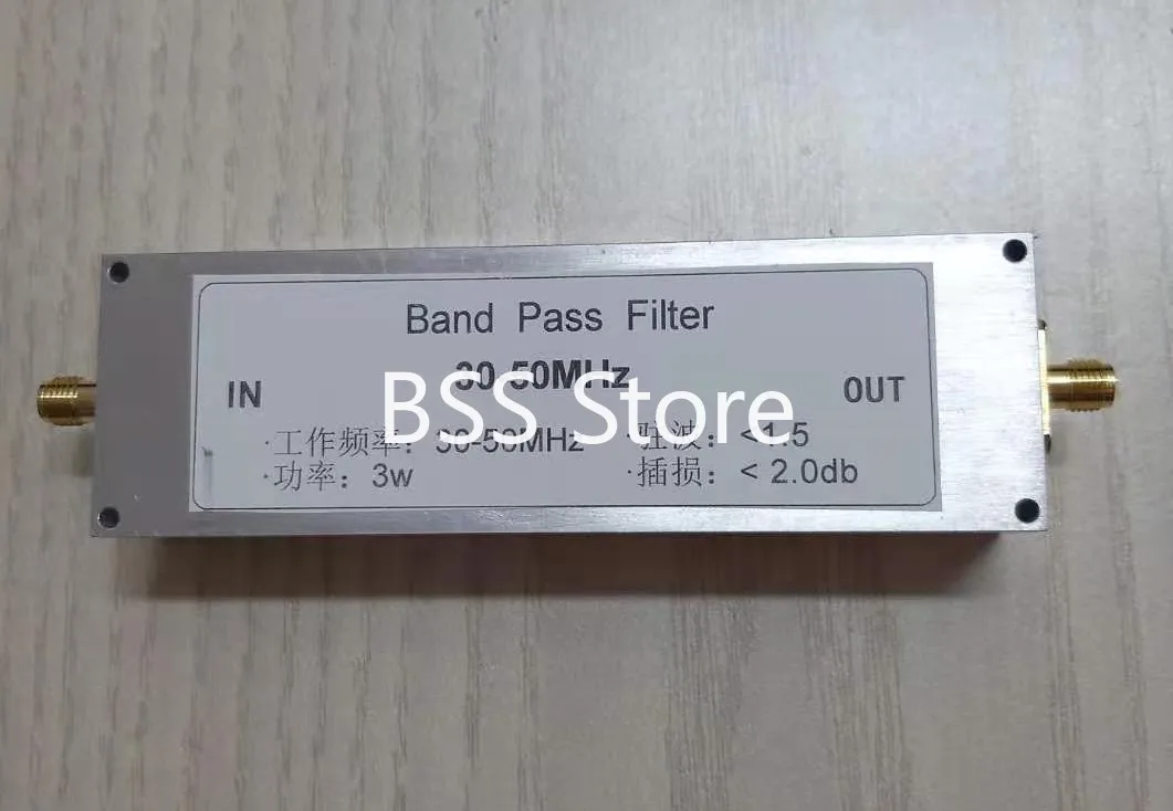 

BPF-30-50 30-50MHz Band Pass Filter BPF Anti-jamming Improve Selectivity for Receiver module sensor