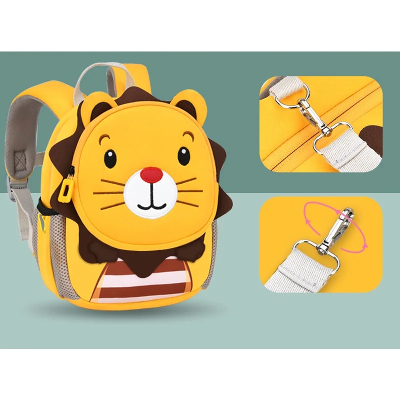 Preschool Cute Cartoon little Girls Rabbit Boys Lion Backpacks New Children Anti Lost Waterproof Small Bags In Kindergarten Hot