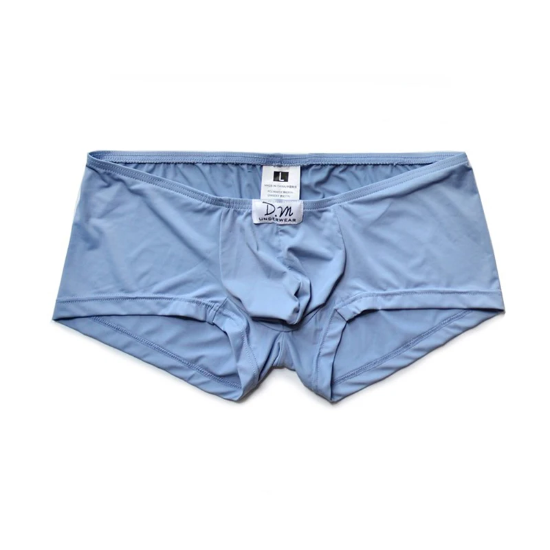 

Man's Underwear Underpants Boxers Solid Cuecas Masculinas Men's Briefs Silk Smooth Salzoncillos Hombre Low-Rise Boxers Hombre