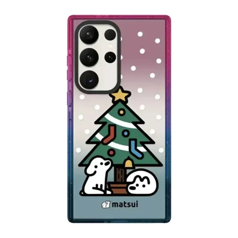 Cute Dog Acrylic Protective Case for Samsung Galaxy S22U S23U S24 Ultra S24+ Plus Shell with MagSafe