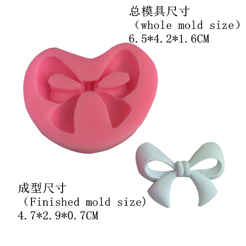 

Bowknot silicone mold diy chocolate baking mold silicone Fontant cake decoration mold