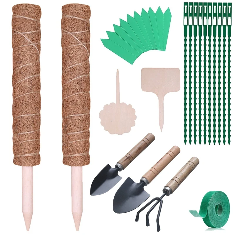 

15.7 Inch Coco Coir Moss Pole for Monstera and Potted Plants to Grow Upwards Climbing Totem Pole Can Be Spliced Stakes