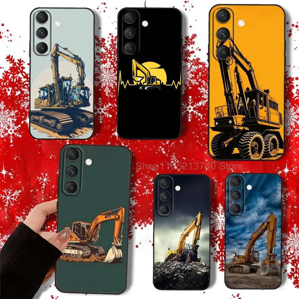 Фото Чехол Caterpillares Cool T-TruckS для Samsung S22, S24, S25, S23, S20, S30, S21, Ultra, 4G, Plus,5G,Fe, Lite черный чехол с принтом по всей поверхности №1