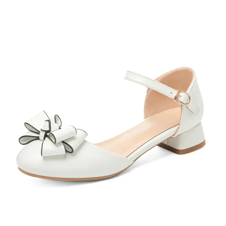 

Oversize Large size Big Size Simple bow single shoes ladies high heels women shoes woman pumps