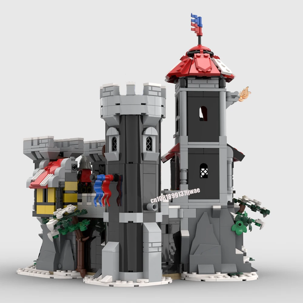 Новинка 1216 шт. Европейский средневековый уличный вид Дракон Рыцари замок DIY