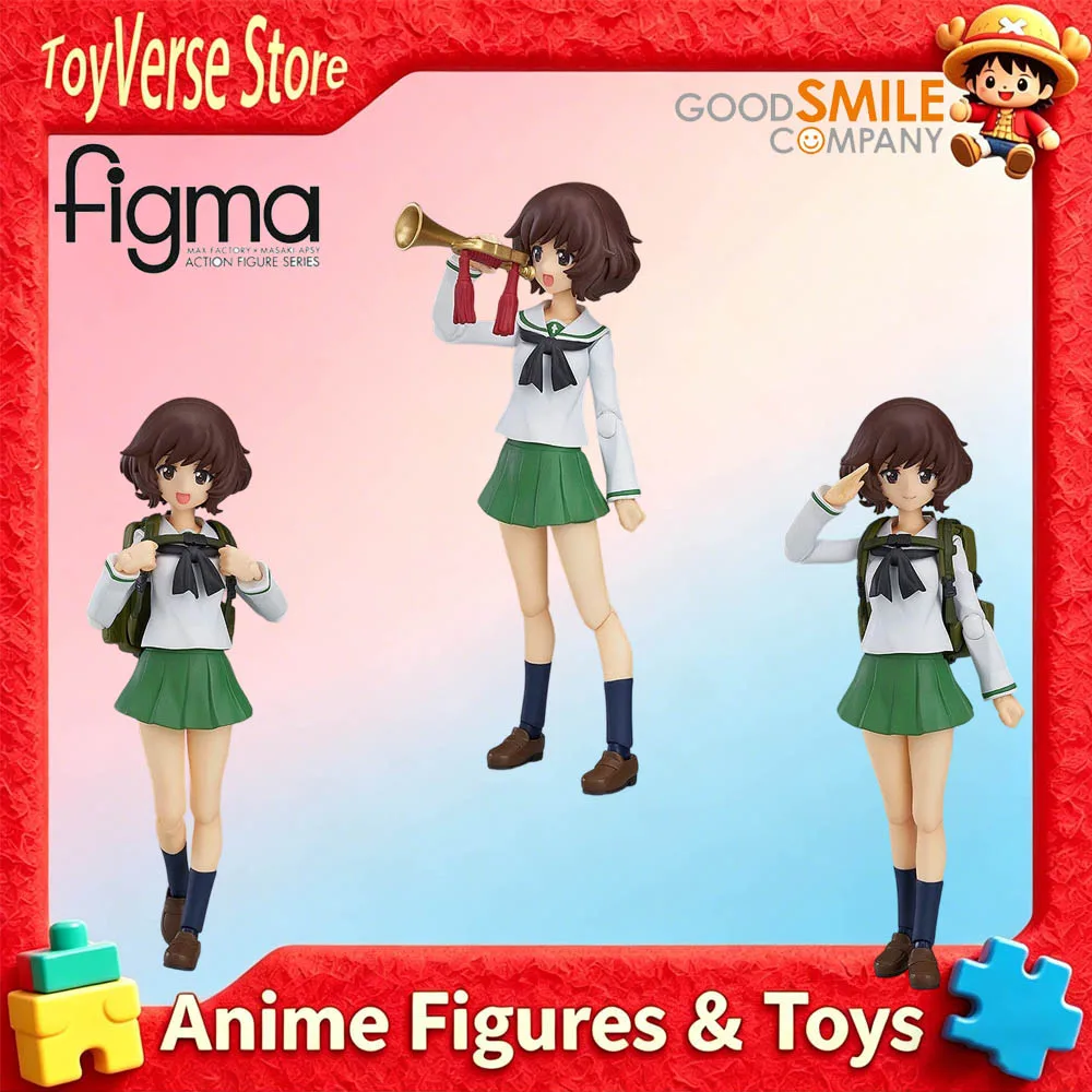 Фото Новая оригинальная фигурка GOOD SMILE Figma Yukari Akiyama из Girls und Panzer der Film, в наличии, модель в подарок №1