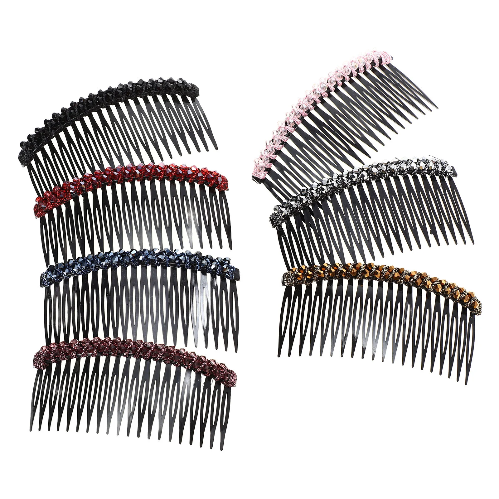 

Hair Comb Teeth Side Combs Rhinestone Crystal Clip Hairpinweddingteethed Clips Headpieces Cellulose Veil Bridal Clamp Straight