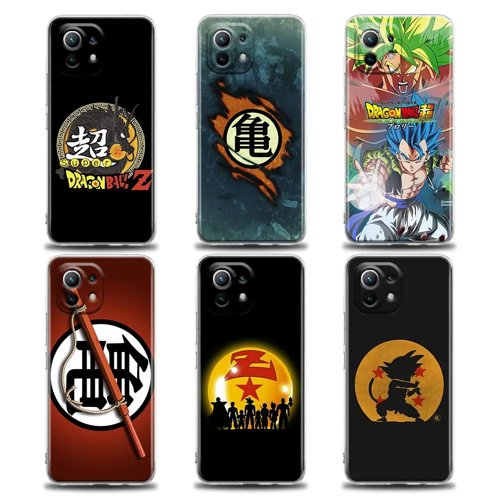 

Anime Son Goku DBZ Dragon Ball Z For Xiaomi Mi 10 11 11T Pro Lite 12X POCO X3 F3 NFC Case Clear Cover Phone Case For Redmi 9 10