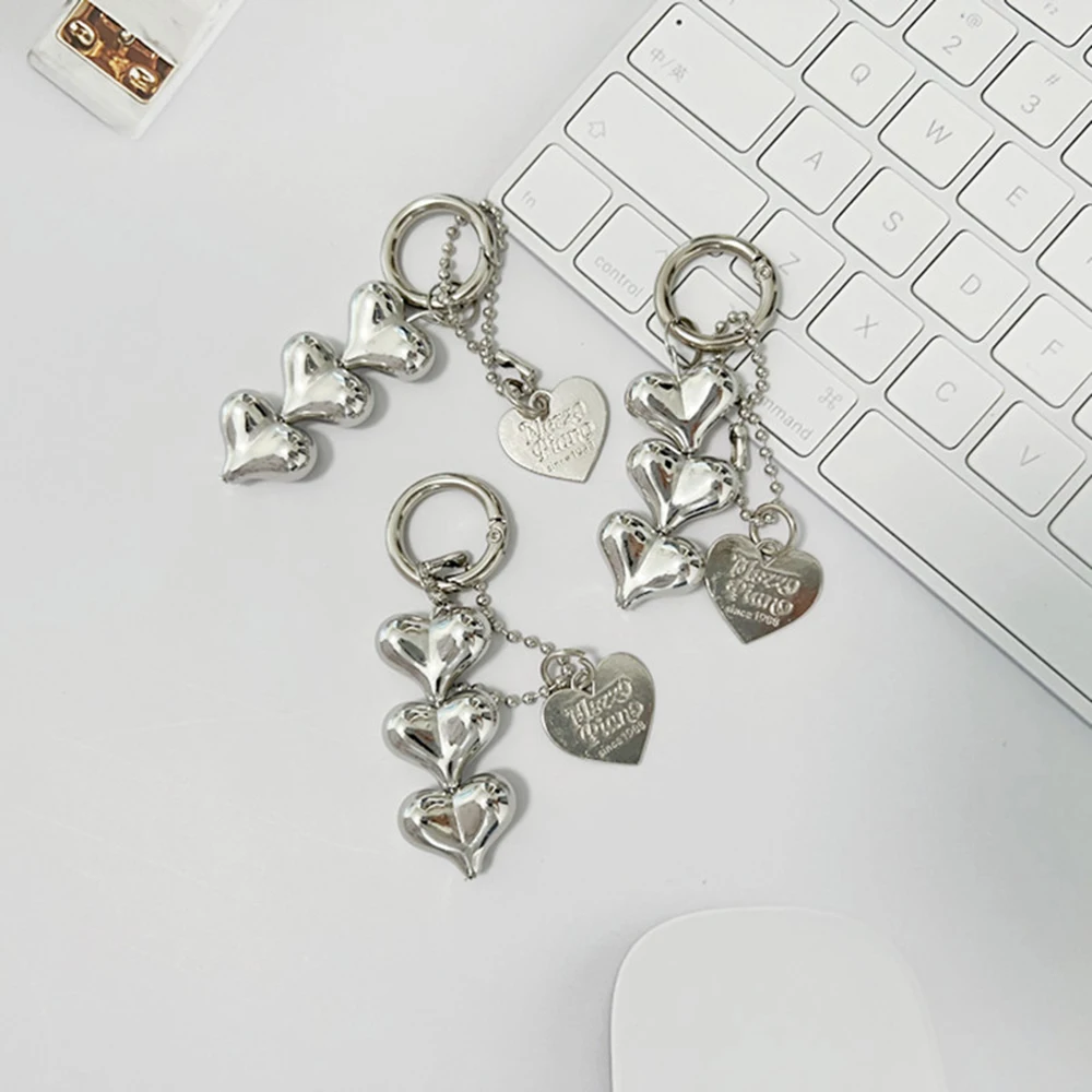 Модный брелок для ключей с бисером в форме сердца Многофункциональный шнурок