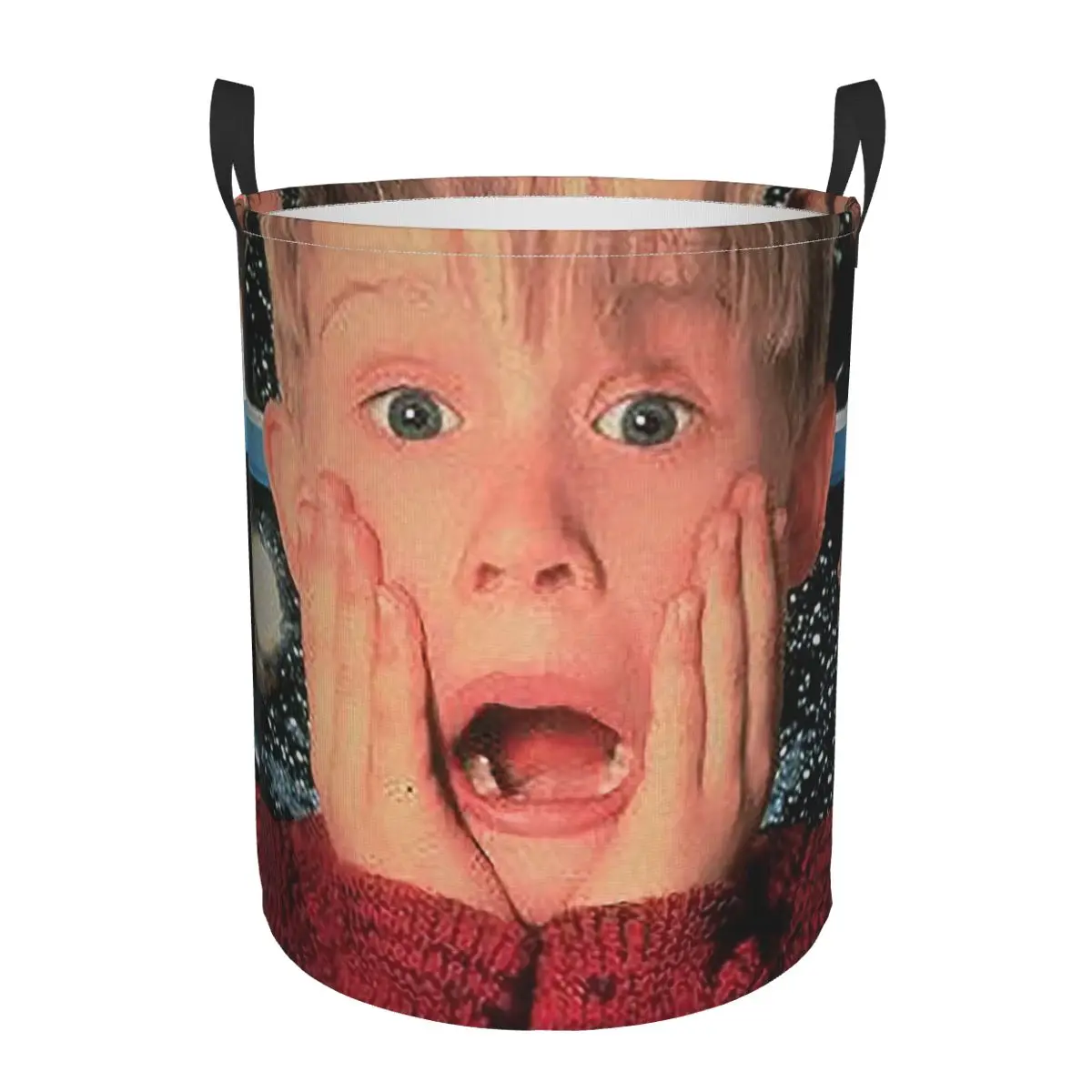 

Home Alone Surprise Funny Dirty Laundry Basket Waterproof Home Organizer Basket Clothing Kids Toy Storage Basket