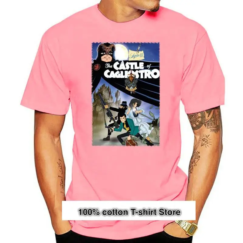 

Camiseta de Lupin the Third The Castle of Cagliostro V1, negra, todas las tallas, S-5XL