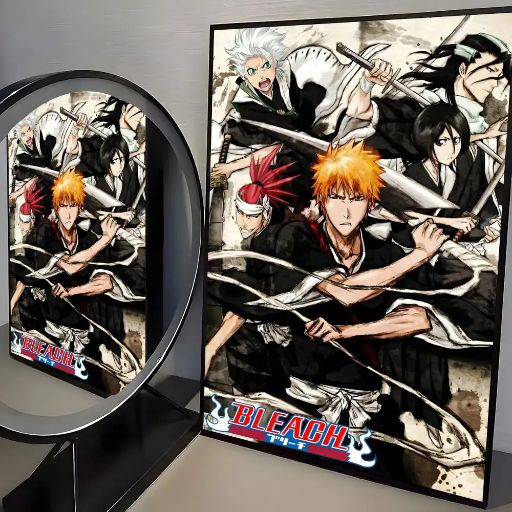 Фото Классический аниме-постер D-Death B-Bleach HD, безрамный, самоклеящийся, водонепроницаемый, из художественной бумаги, для кофейни, бара, комнаты, настенный декор №3