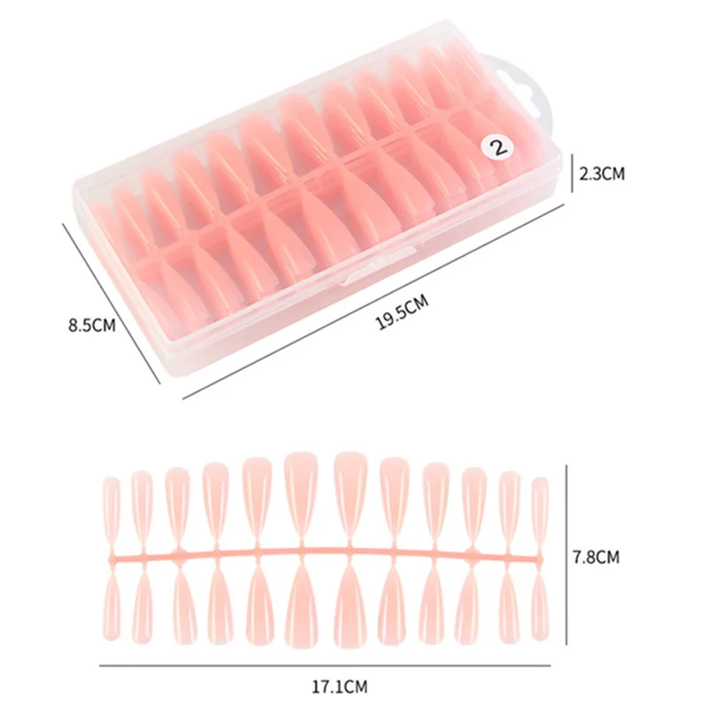 240 шт./коробка искусственные накладные ногти для наращивания ногтей