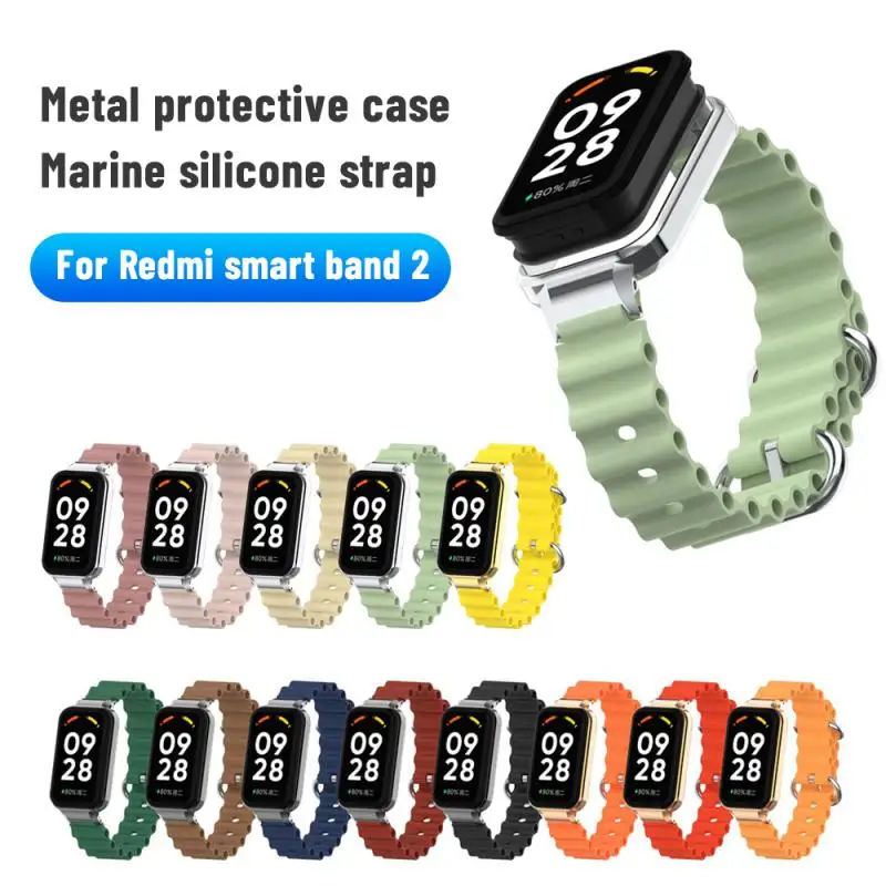 

Ocean Silicone Band Strap For Redmi Band 2 WristBand Bracelet Replacement Belt and Case For XiaoMi Redmi Smart Band 2 Watchstrap