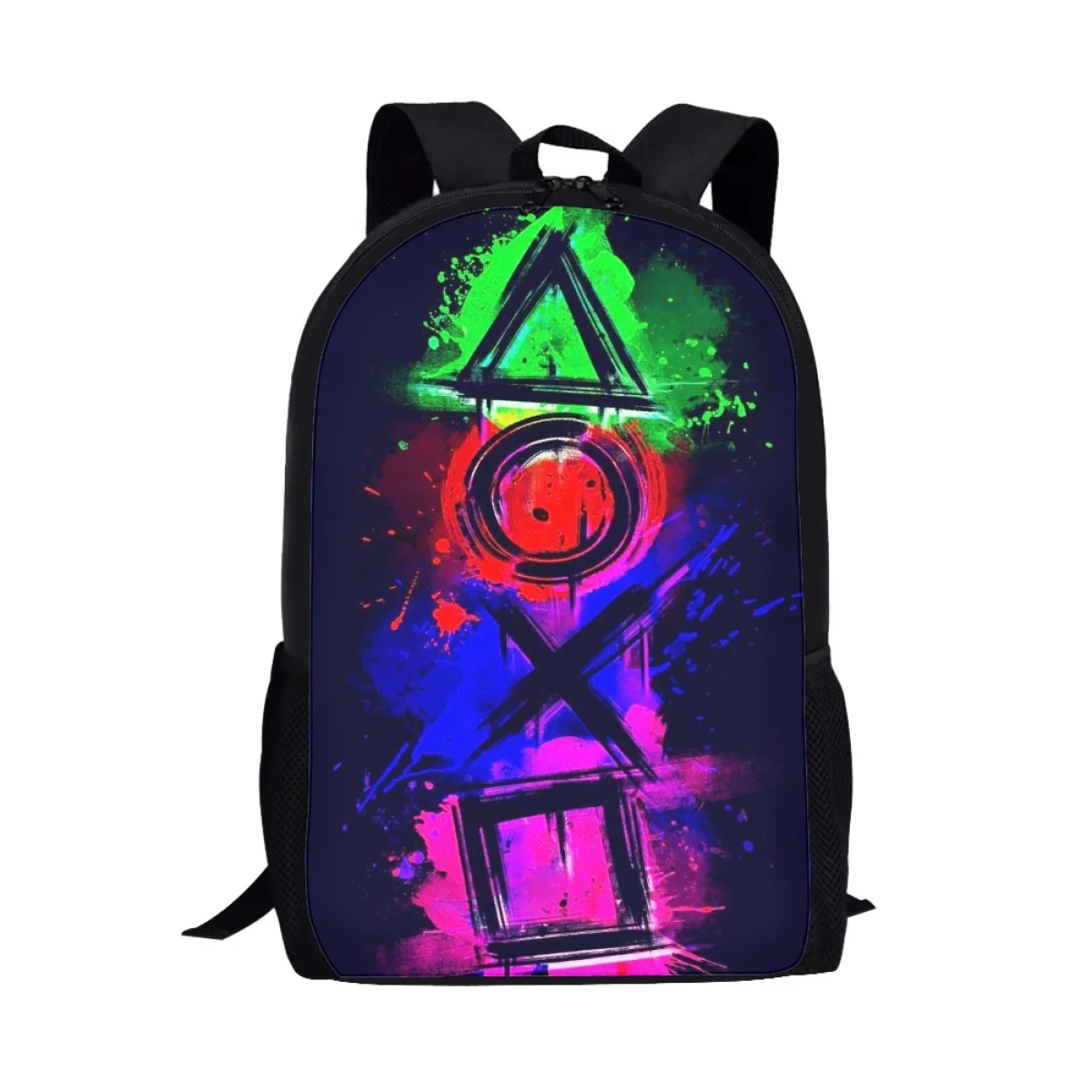 17 Inch Personality Print School Bag for Children 2023 High Quality Polyester Backpack Cool Student Boys Bags Spring Outing