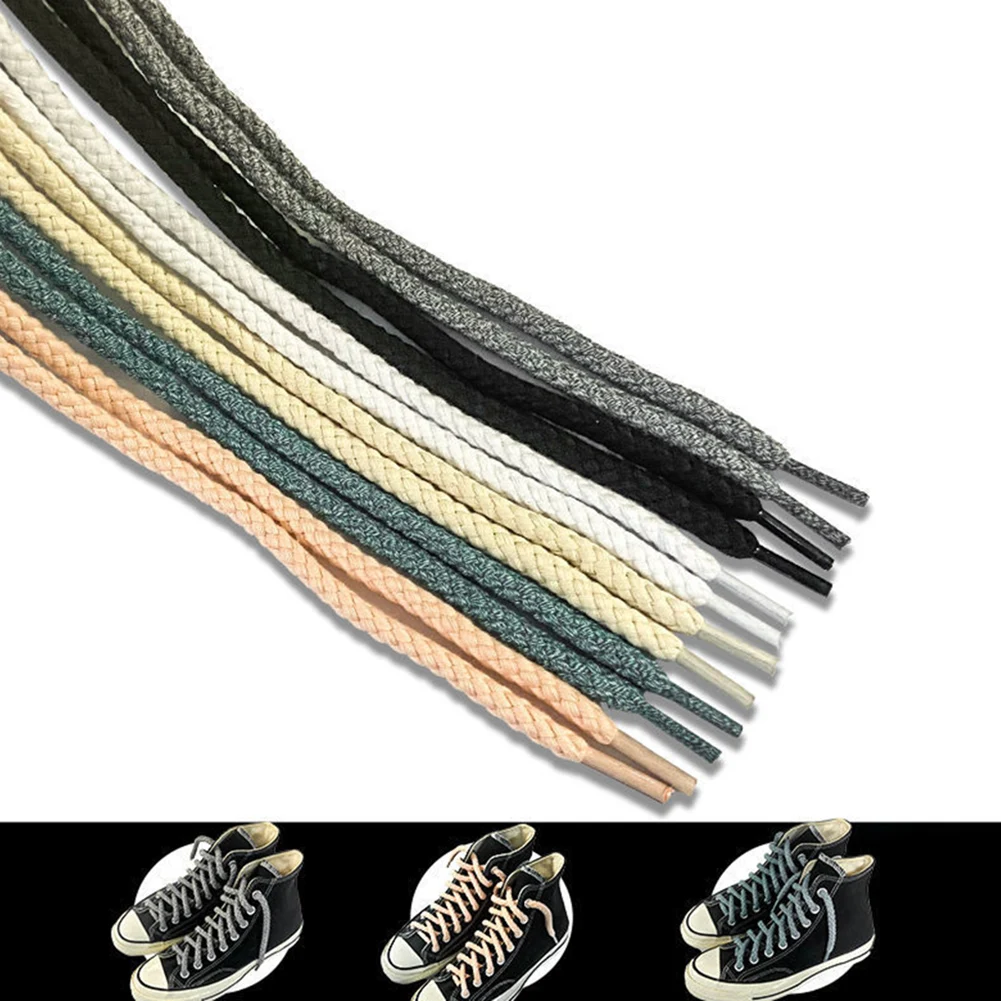 

Linen Cotton Shoe Laces Bold Round Shoelaces For Sneakers Laces Shoes Boot Shoelace 120/140CM Shoestrings 1Pair