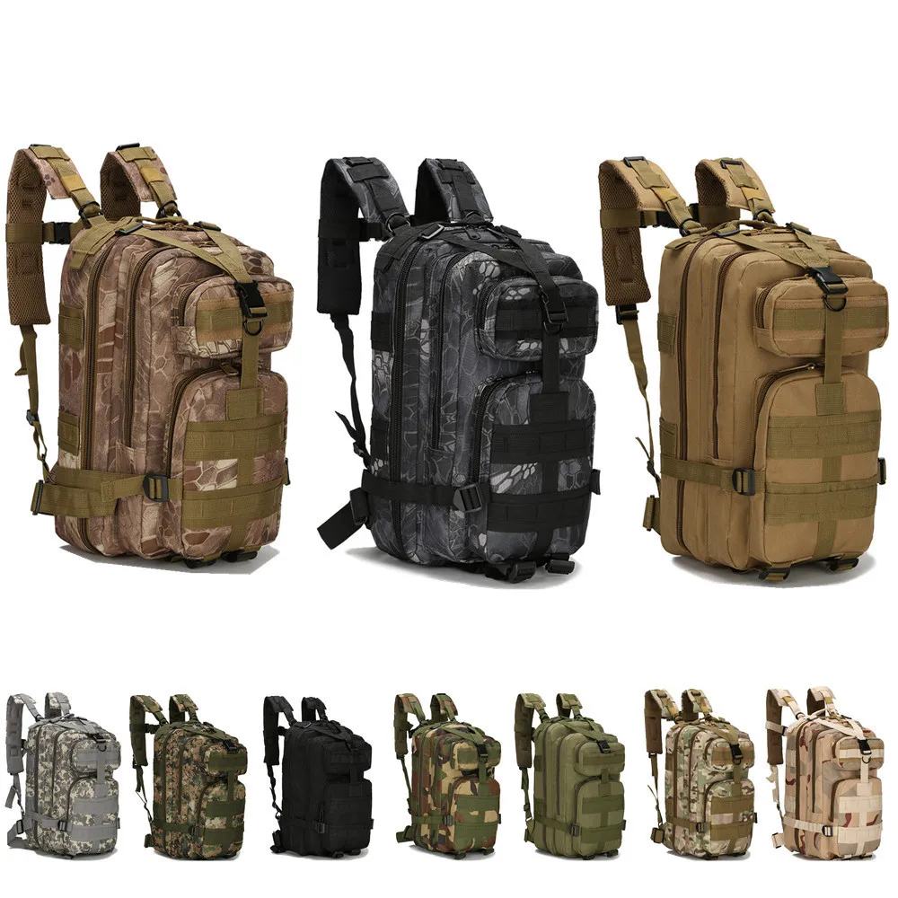 Men Women Outdoor Military Army Tactical Backpack Trekking Sport Travel Rucksacks Camping Hiking Trekking Camouflage Bag