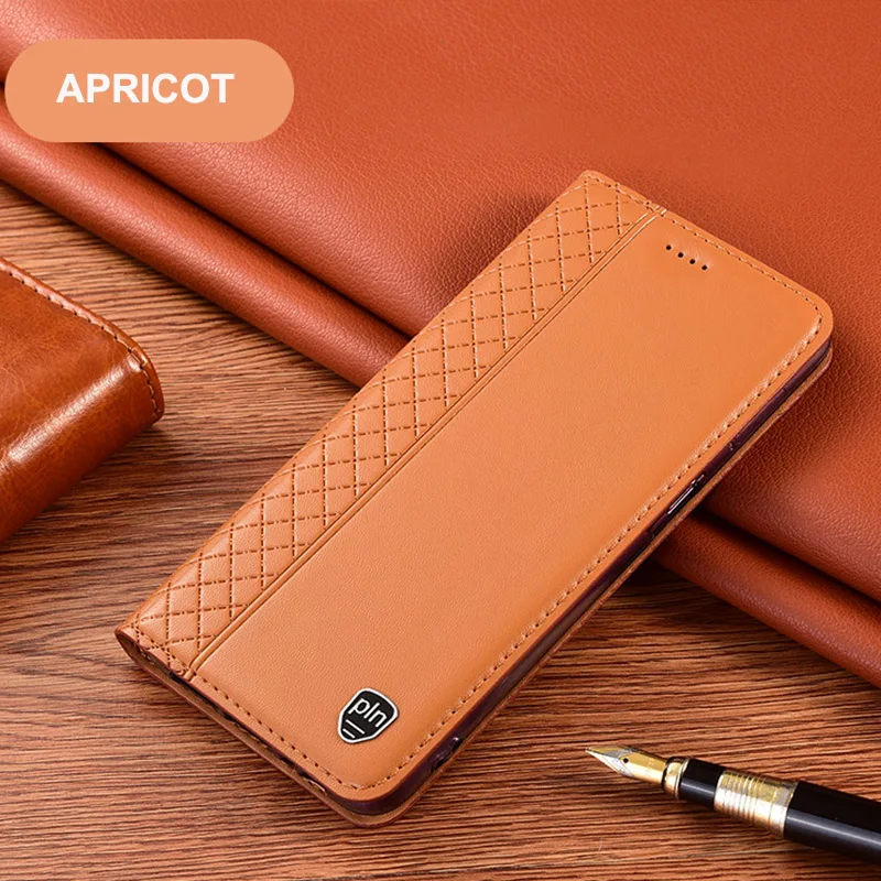 

Luxury Genuine Leather Case for ZTE Blade A5 A7S A31 A40 Voyage 40 Pro Ultra Plus A51 A71 A72 X1 Magnetic Flip Cover