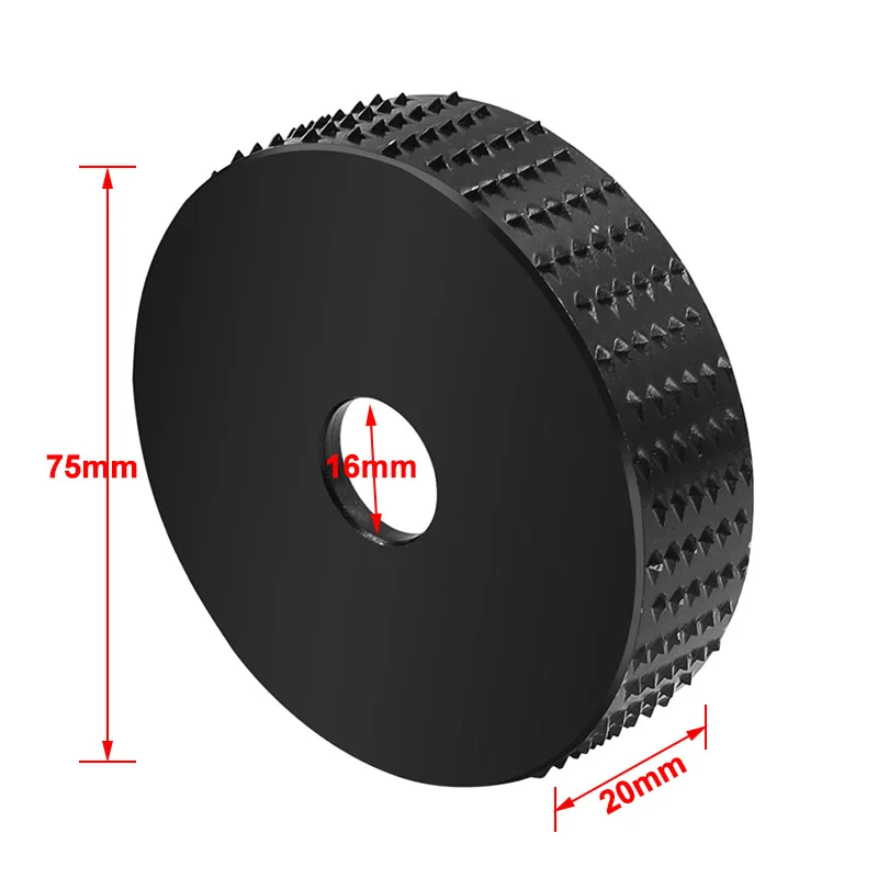 

Круглый деревянный угловой шлифовальный круг, инструмент, абразивный диск 75 мм, угловая шлифовальная машина, рашпиль, колесо, Карбидное покрытие вольфрама