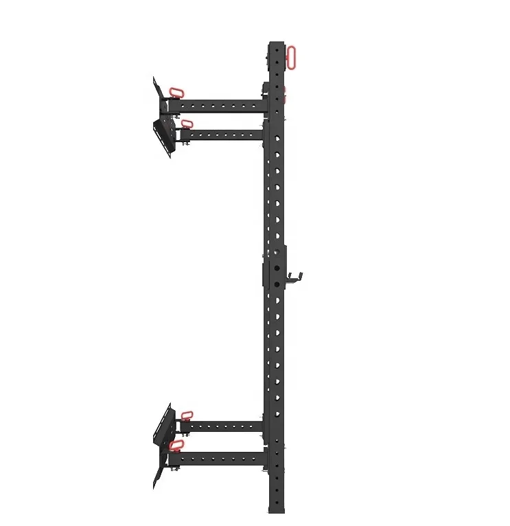 Регулируемая бюджетная Складная настенная стойка для приседаний фитнеса