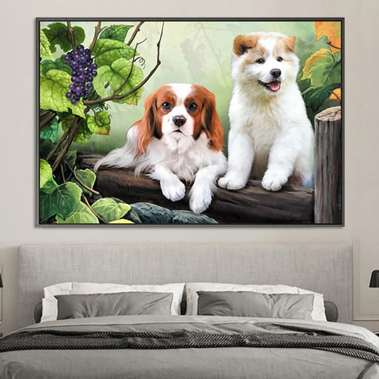 Полный набор для вышивки крестиком вышивка с изображением милой собаки