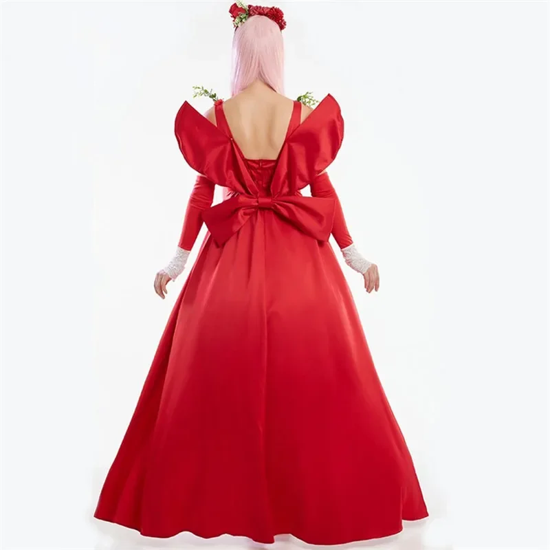 Ryuu to Sobakasu no Hime/Belle красное платье Косплей Костюм Хэллоуин маскарадный наряд