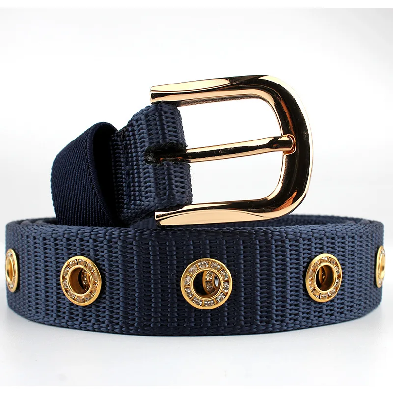 Fashion Ladies Alloy Needle Buckle Belt Narrow Diamond Denim Cargo Belt Youth Korean Personalized Decorative Skirt Belt A3230