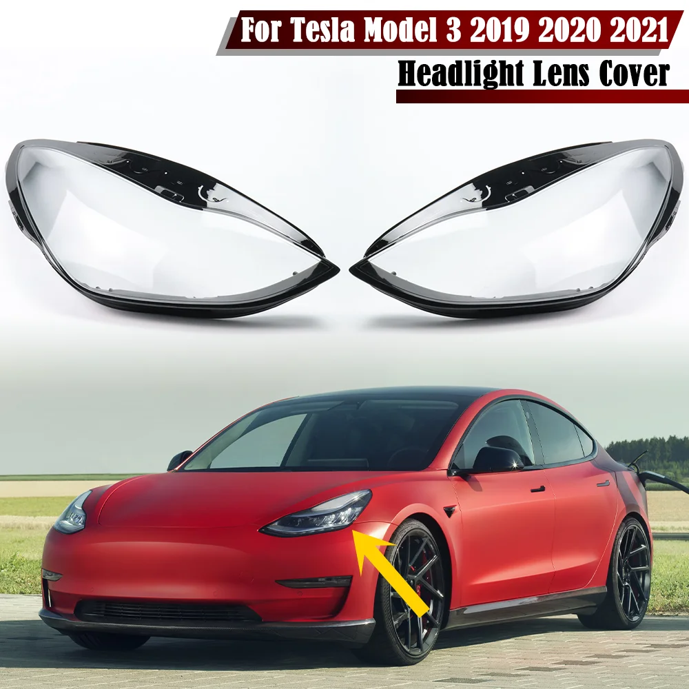 

Прозрачный Абажур для налобного фонаря Tesla Model 3 2019 2020 2021