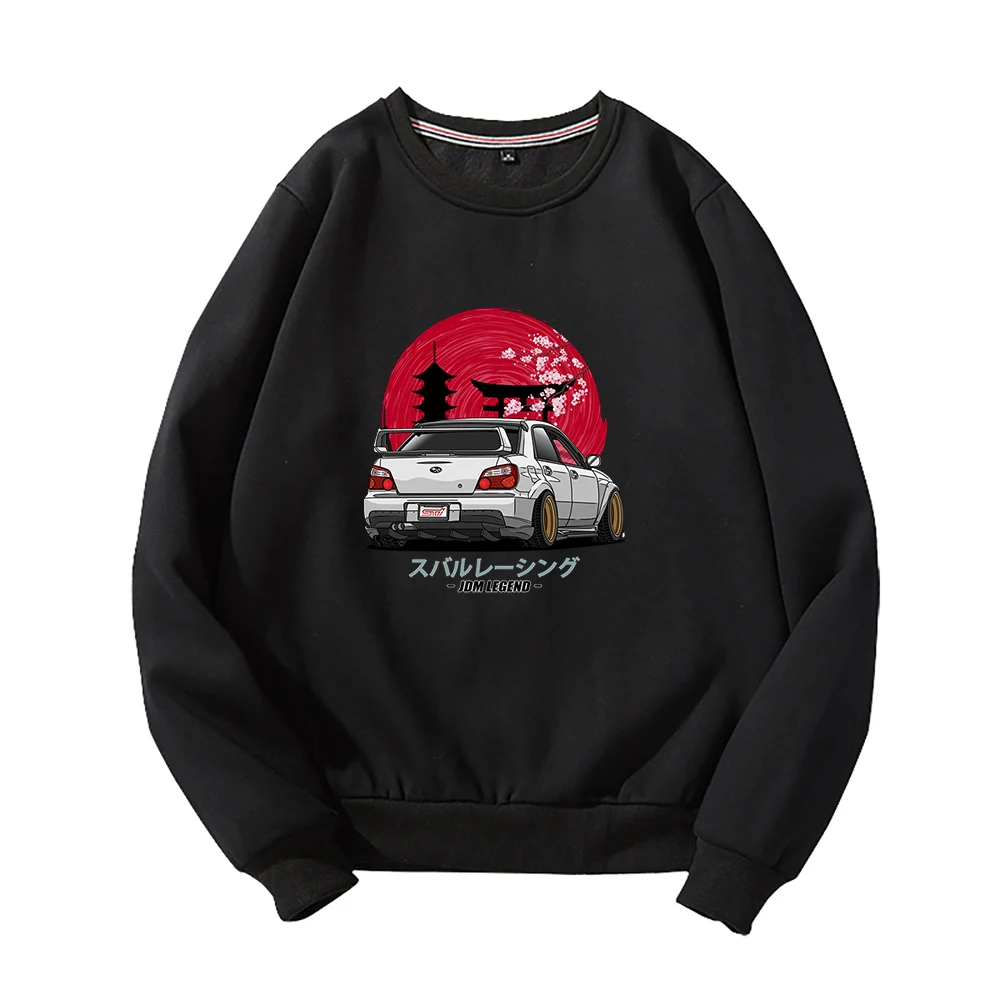 

Car 0 2D Print O-Neck Sweatshirt Harajuku Round Collar