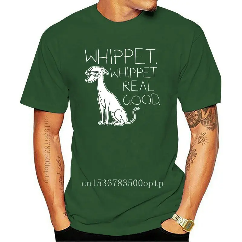 

Camiseta de Whippet Real Good para hombre, camisa divertida con diseño de perro, regalo de cumpleaños, estilo libre, nueva