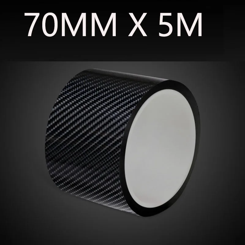 

5D наклейки на автомобиль из углеродного волокна, защитная наклейка на порог автомобиля, устойчивая к царапинам наклейка, защитная полоса для автобампера, защитная лента для автомобиля