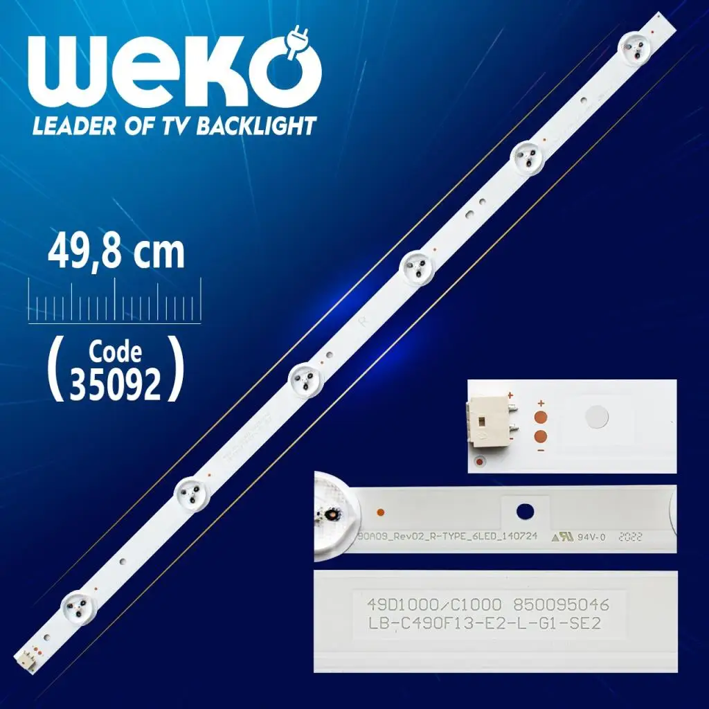 SVJ490A06 _ REV03 _ 6LED _ R - LB-C490F13-E2-L-G1/SE2-SE4 6 LEDLİ 49,8 см (WK-473) SVJ490A06 _ REV03 _ 6LED _ R - LB-C490F13-E2-L-G1/SE2-SE4 6 LEDLİ 49,8 см (WK-473)