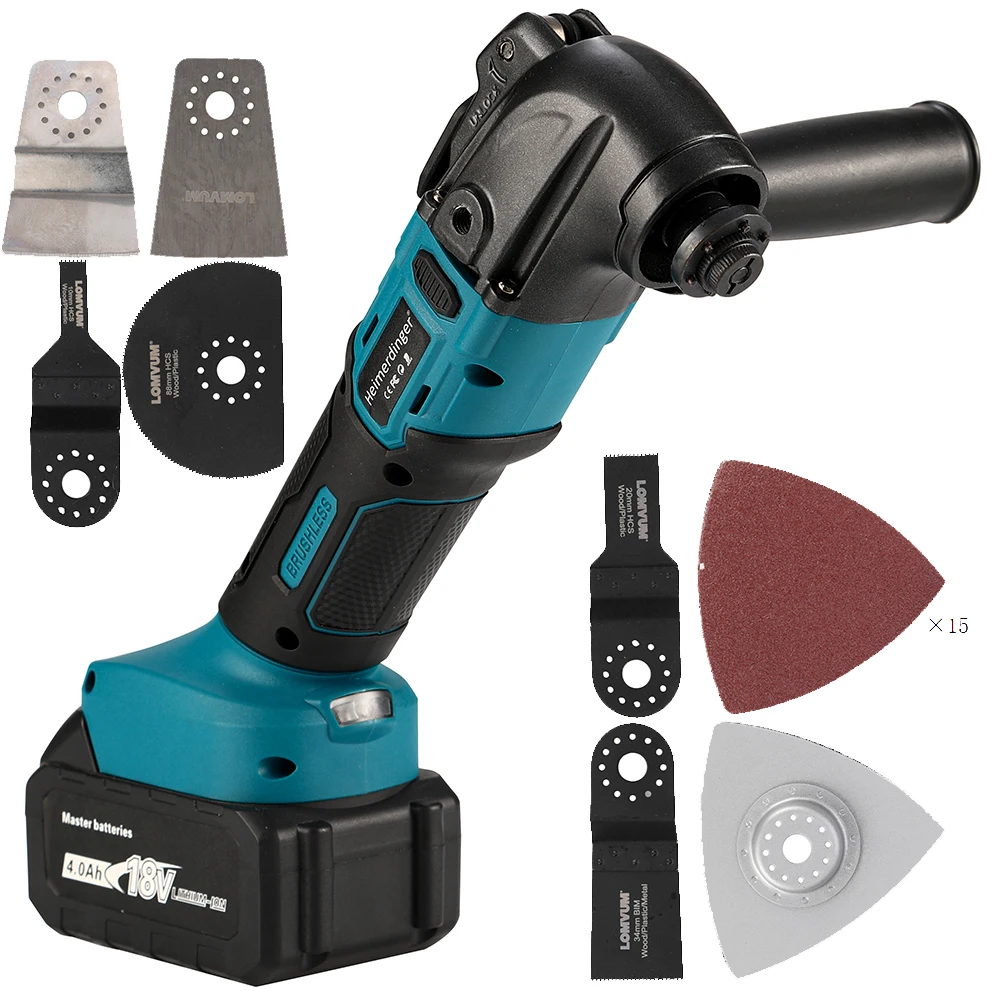 

Brushless 18V battery powered Multi Function tool Electric Saw Multi Purpose Renovation Power Tools Oscillating Multi Tools