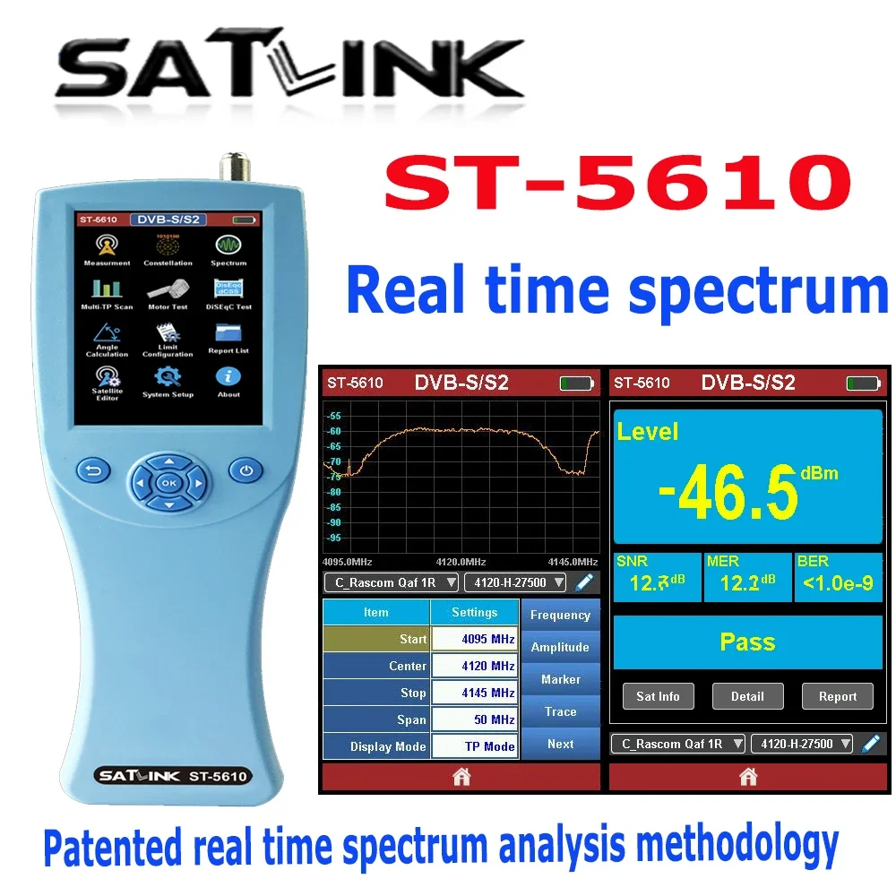 Оригинальный спутниковый искатель SATLINK ST-5610 спектр DVB-S2/DVB-C2/DVB-/T2 комбинированный