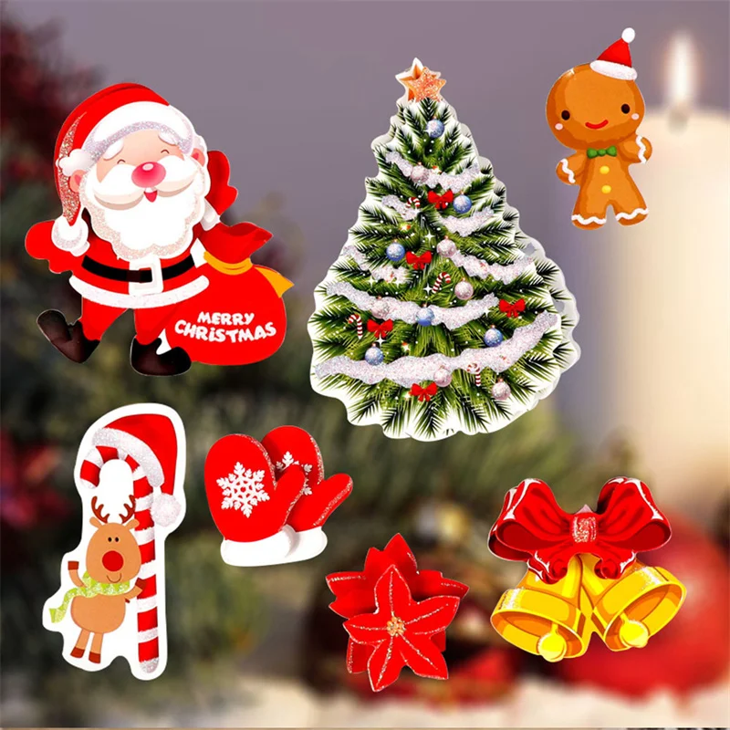 

Новогодняя Настенная Наклейка с Санта-Клаусом и поездом