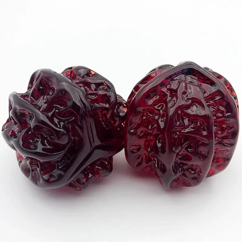 2Pcs Wenplay Walnut Handball Wax Amber Hand Put Elderly Fitness Ball Youth Keyboard Player Exercise Rehabilitation