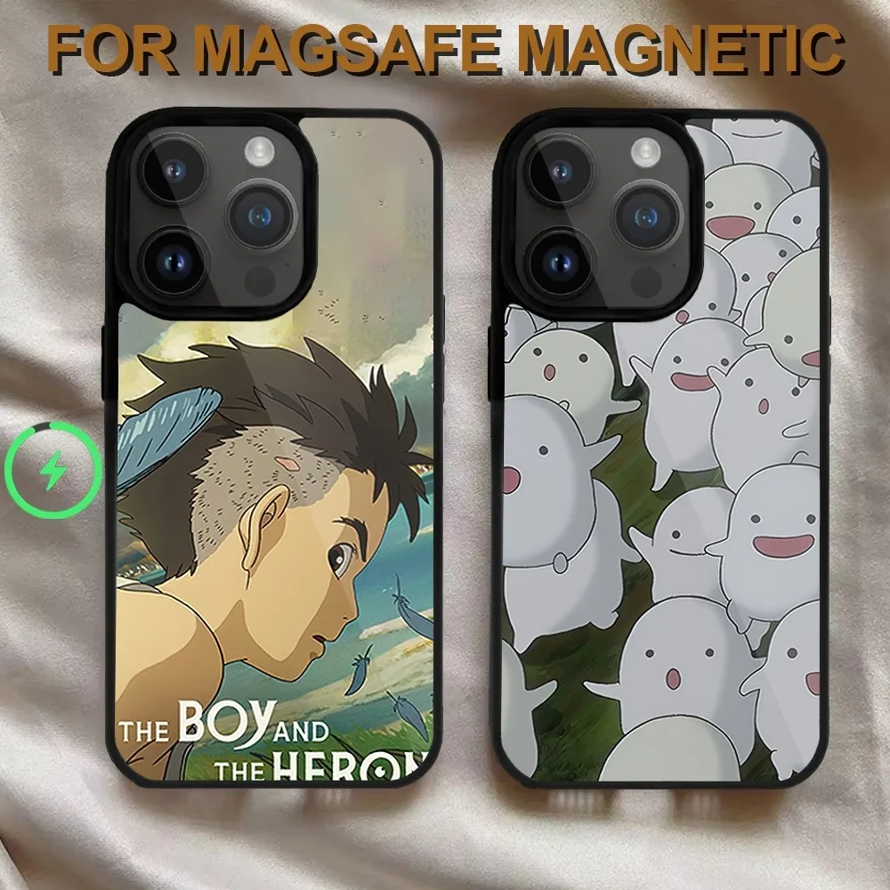 Чехол для телефона BEAST KINGDOM The Boy And H-Heron iPhone 14 13 12 11 15 Pro Max Magsafe с беспроводной