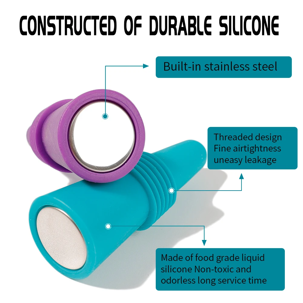 Силиконовая пробка для бутылки вина
