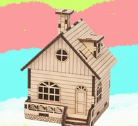 diy wooden house music box model kit educational science toys for children physics handmade assembly building blocks kids gift