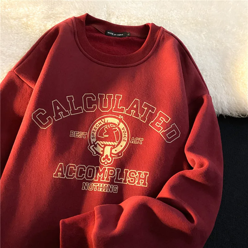 

Vintage Oversized Crewneck Sweatshirt Women Long Sleeve Boyfriend Hoodies Harajuku Loose Fashion Pullover Kawaii Clothes