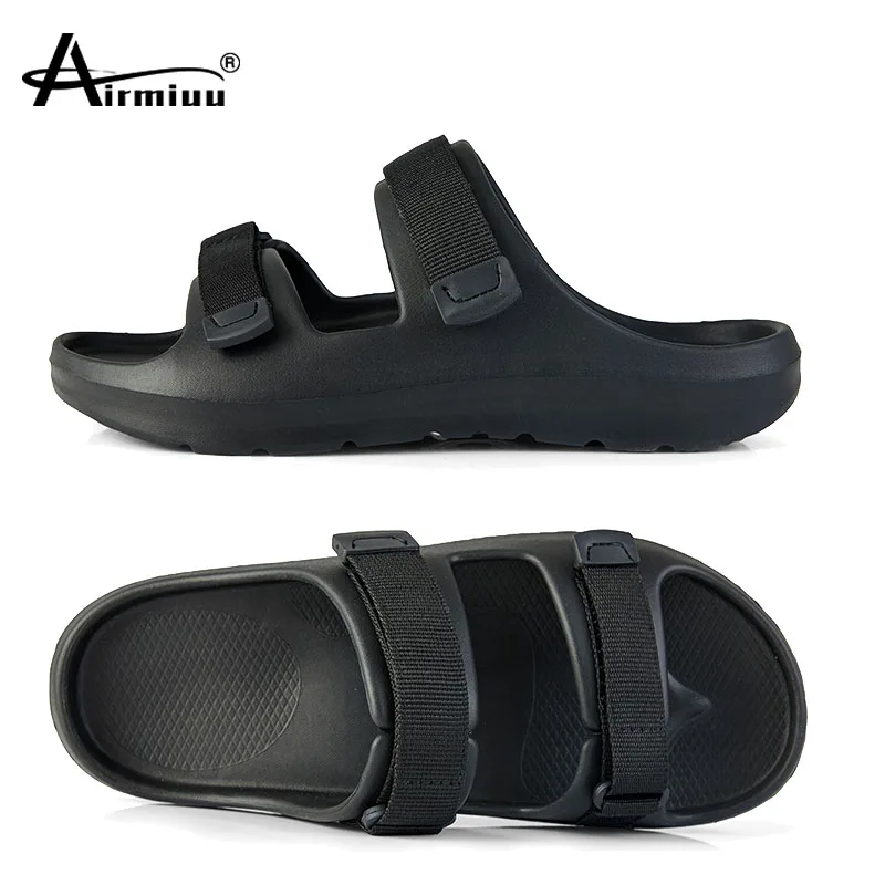 Сандалии мужские регулируемые мягкая нескользящая подошва платформа пляжные